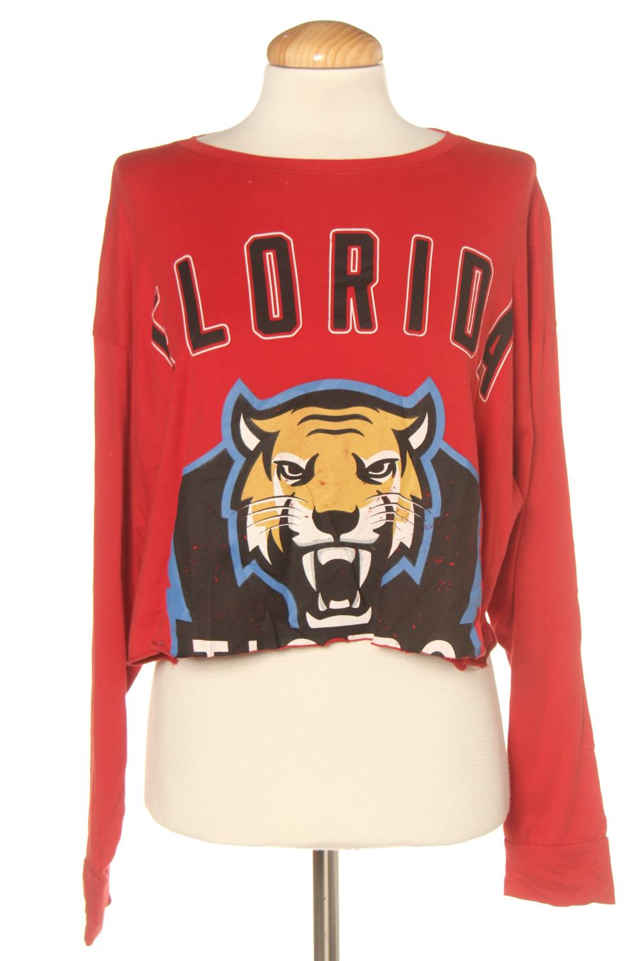 Camiseta manga larga de Stradivarius de la talla XS, de color estampado