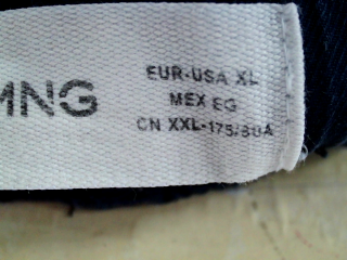 Casual Hose von Mango Größe XL, Farbe Marineblau, für