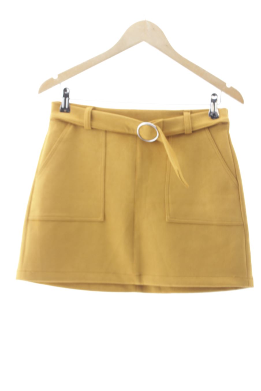 Falda de Bershka de la talla L, de color marrón
