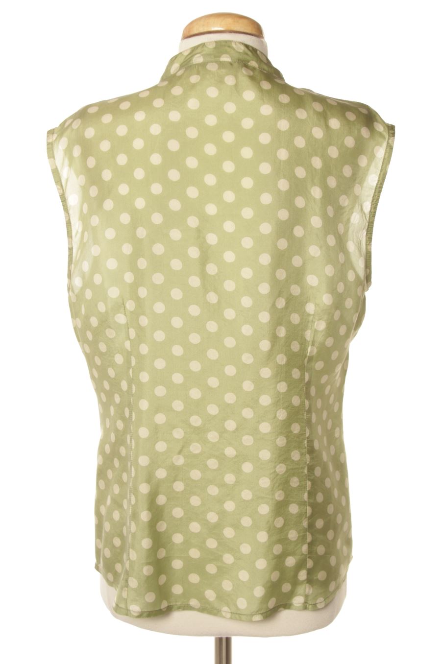 Ärmelloses Hemd von Laga Größe L, Farbe Grün, aus Seide für