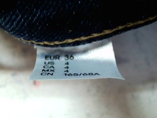 Jeans H&M de la taille 36, de couleur bleu de denim