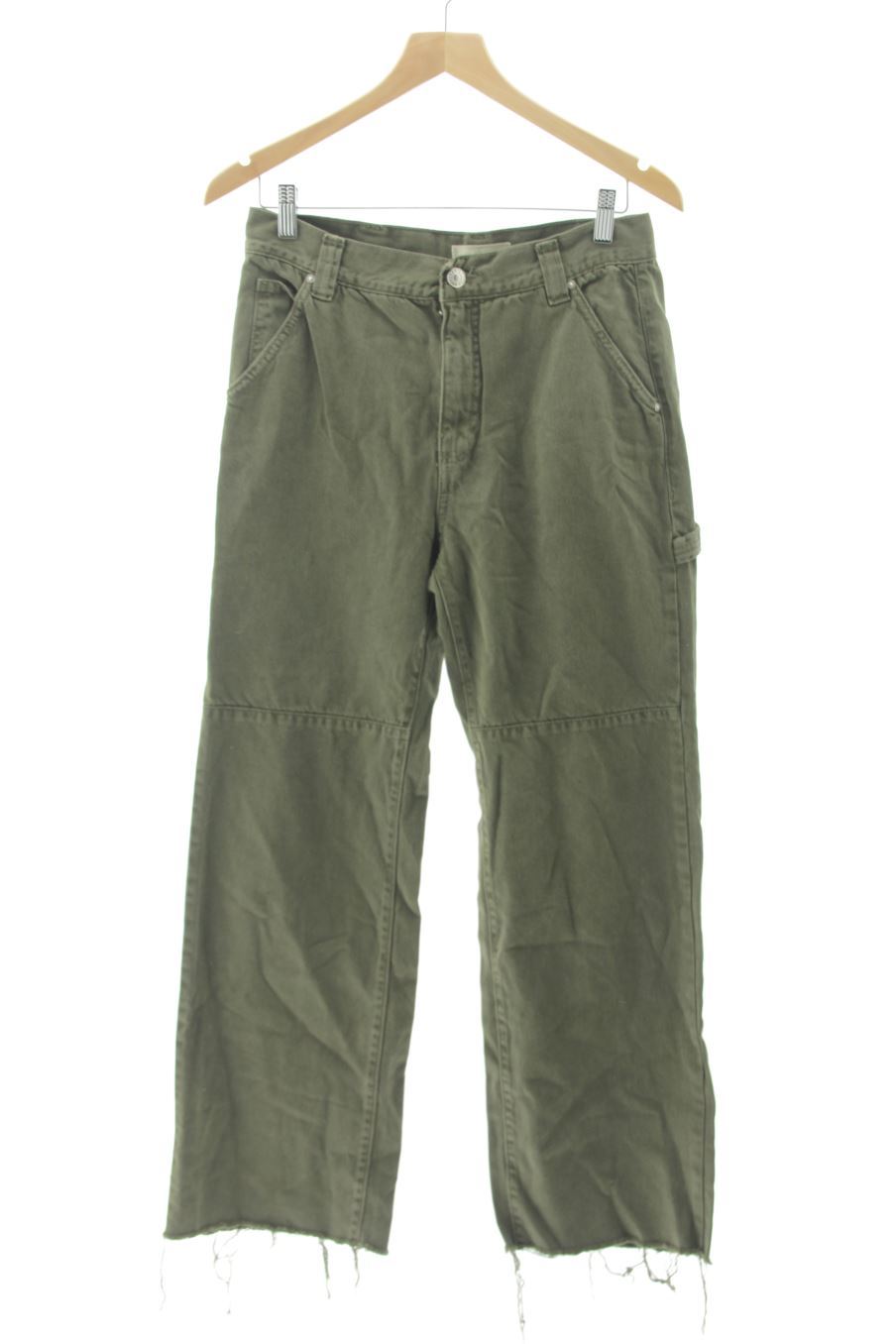 Jeans Mango de la taille 38, de couleur vert de denim