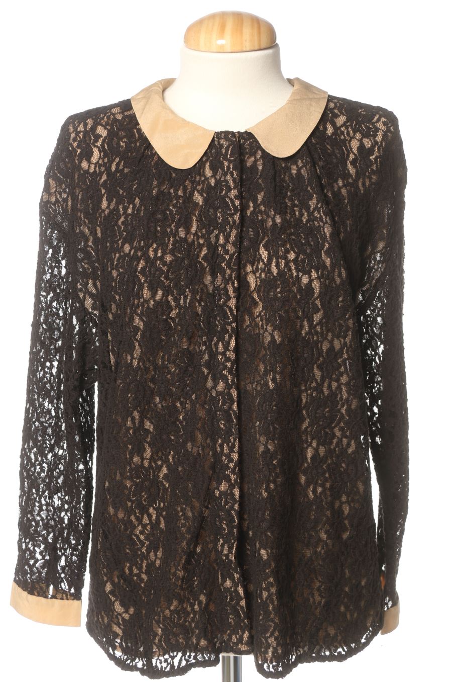 Chemise BIMBA Y LOLA de la taille S, de couleur noir de soie