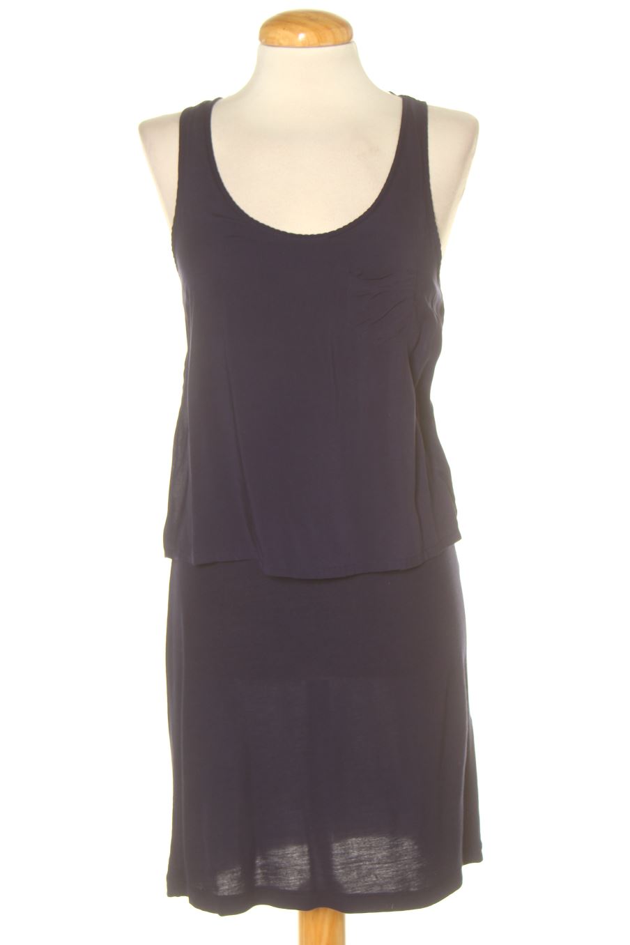 Robe casual Zara de la taille S, de couleur bleu marine
