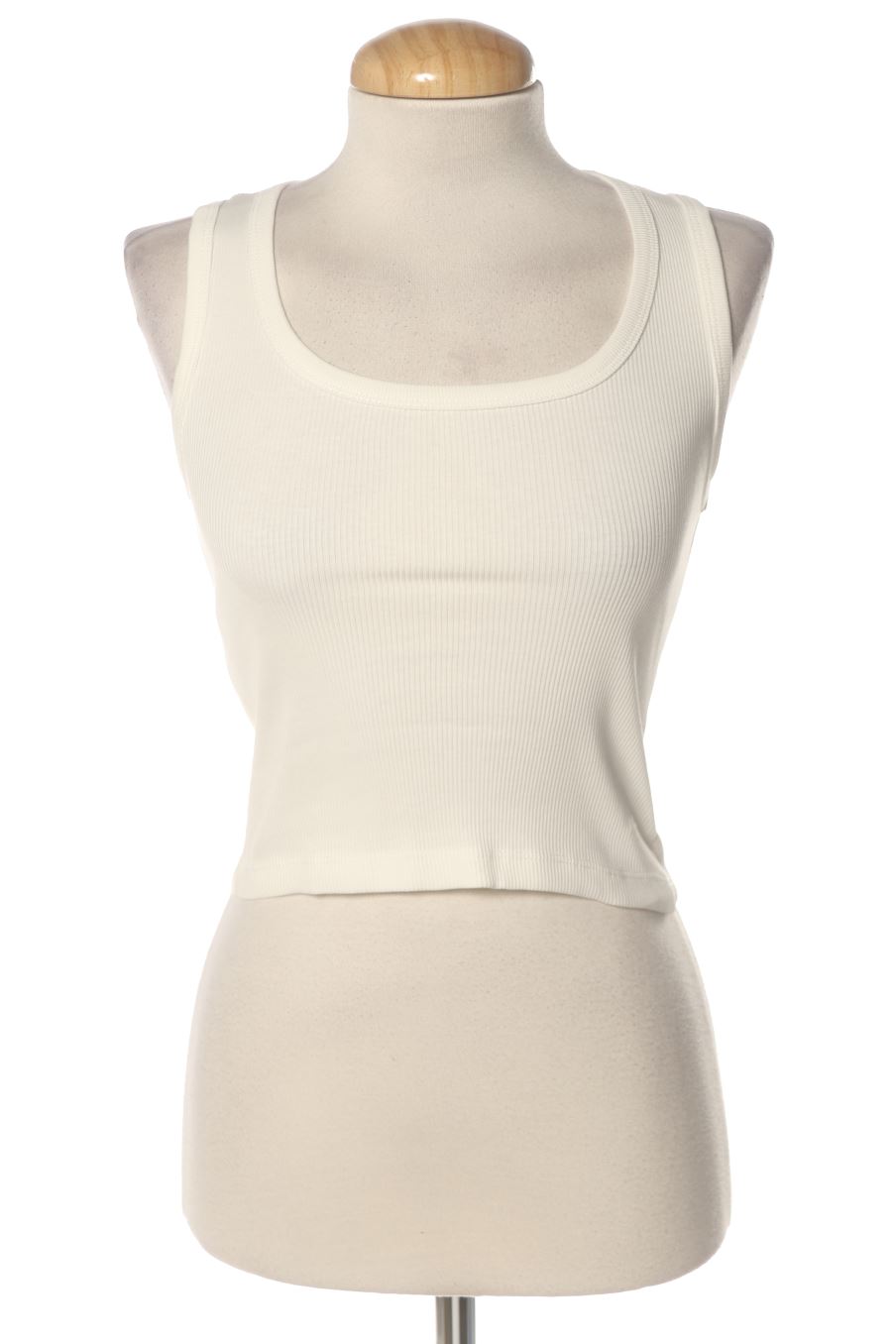 Camiseta sin mangas de Mango de la talla XS, de color blanco