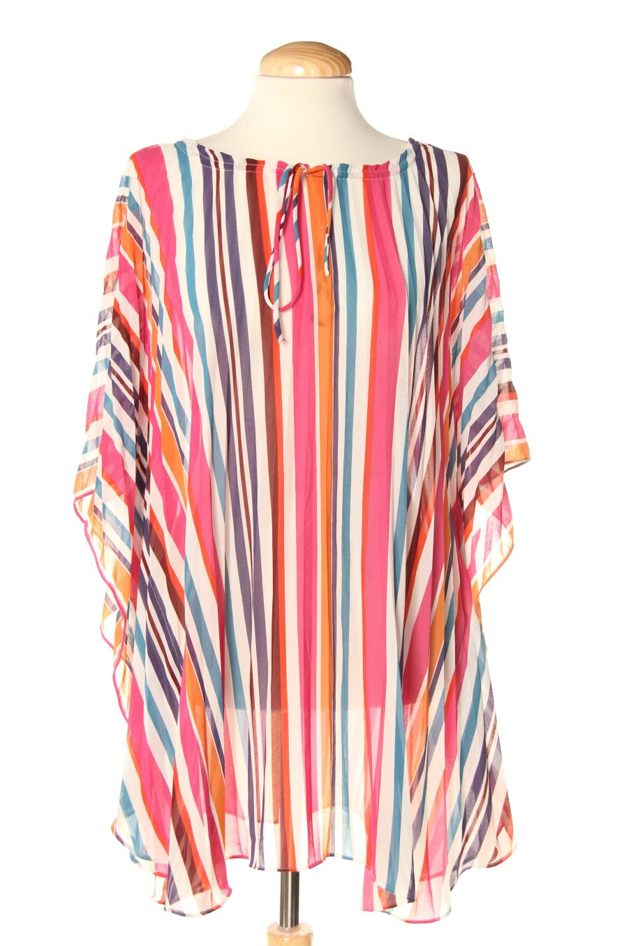 Blusa de manga corta de Yera de la talla Única, de color rayas