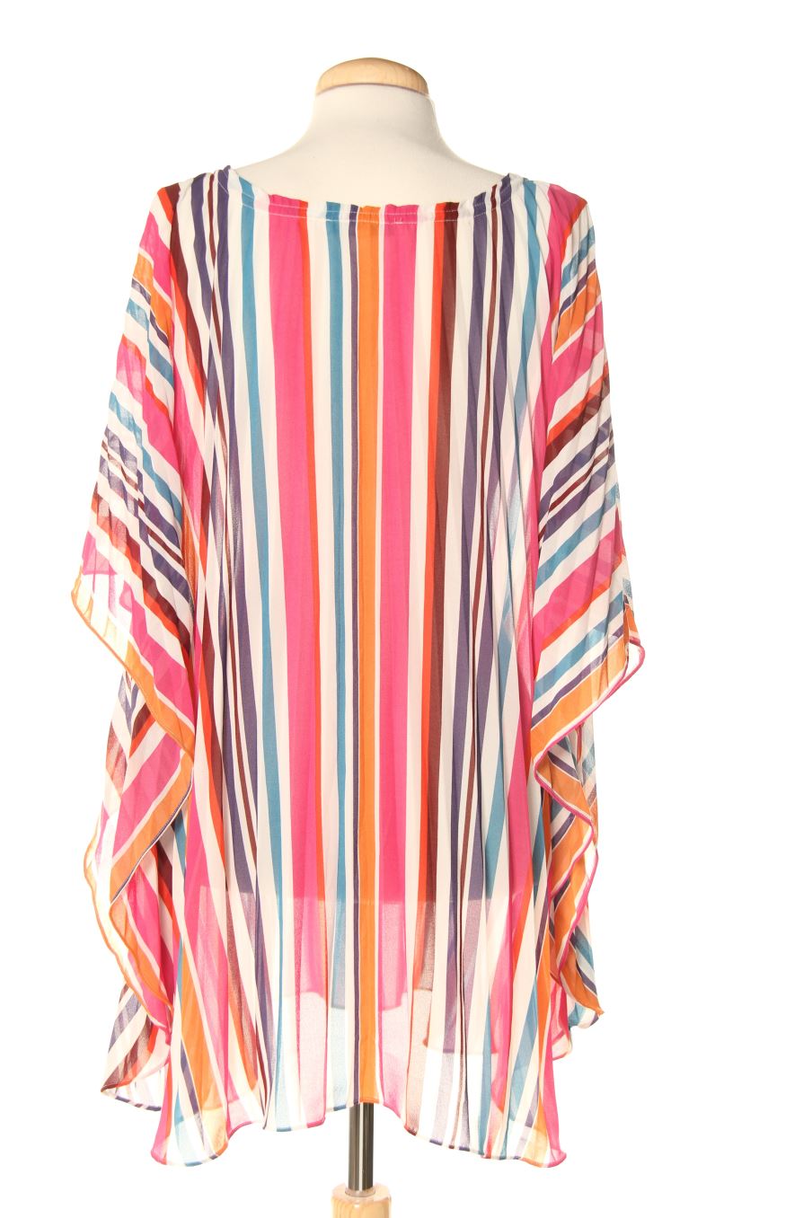 Blusa de manga corta de Yera de la talla Única, de color rayas