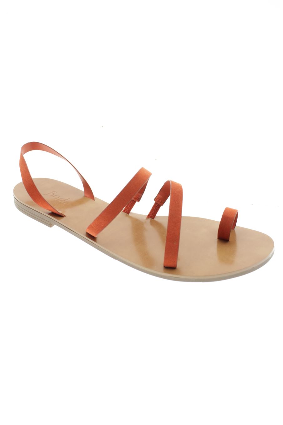 Sandalias planas de Find de la talla 41, de color naranja de