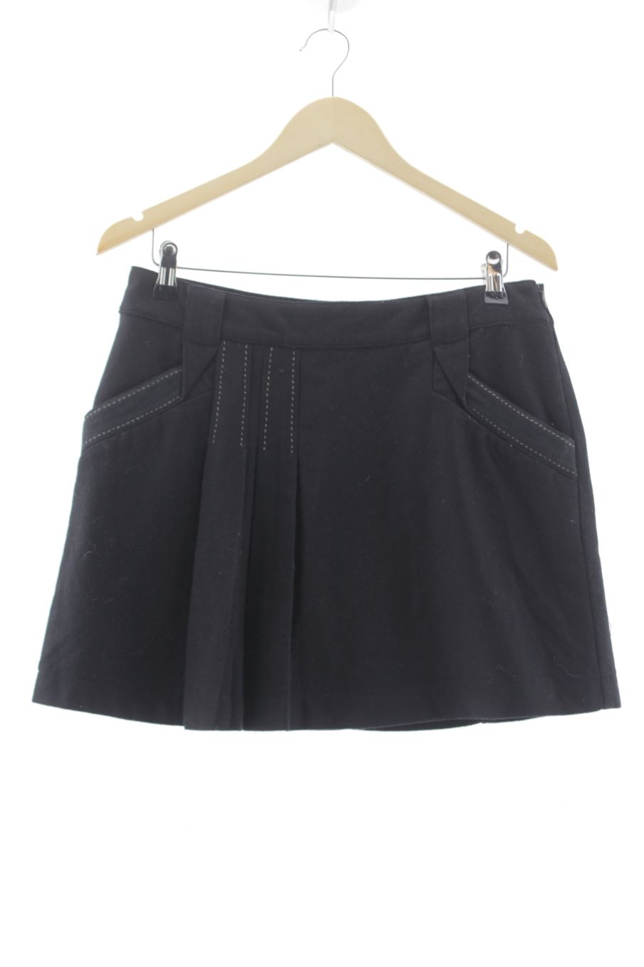 Falda de Promod de la talla 40, de color negro