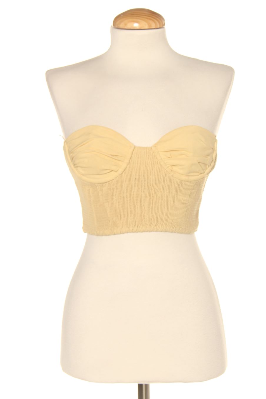 Top de Zara de la talla XS, de color giallo