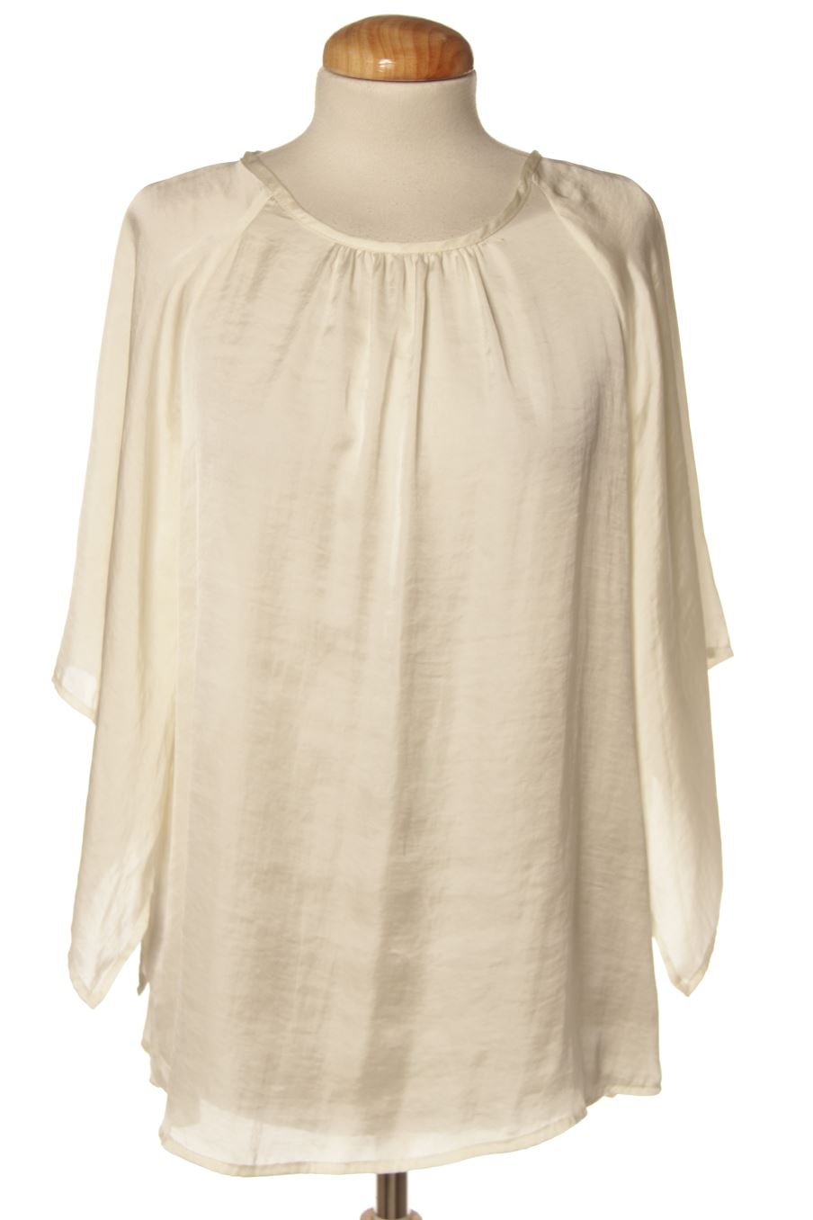 Blusa de manga larga de Monsi de la talla 40, de color blanco