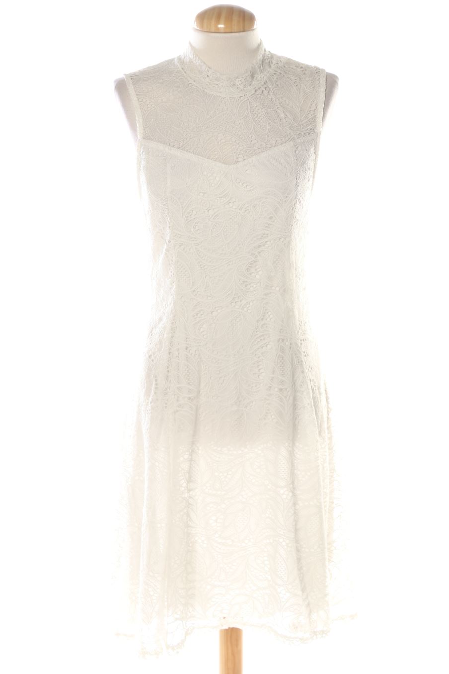 Vestido casual de Camaieu de la talla S, de color blanco