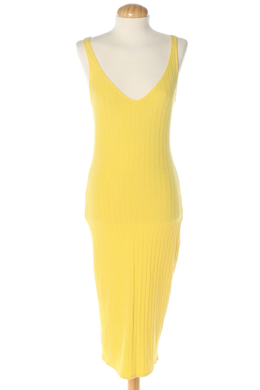 Robe casual Zara de la taille S, de couleur jaune