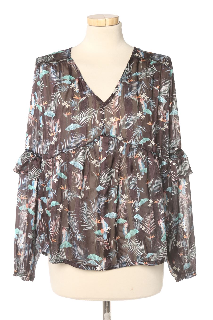 Blusa de manga larga de Cache cache de la talla 38, de color estampado