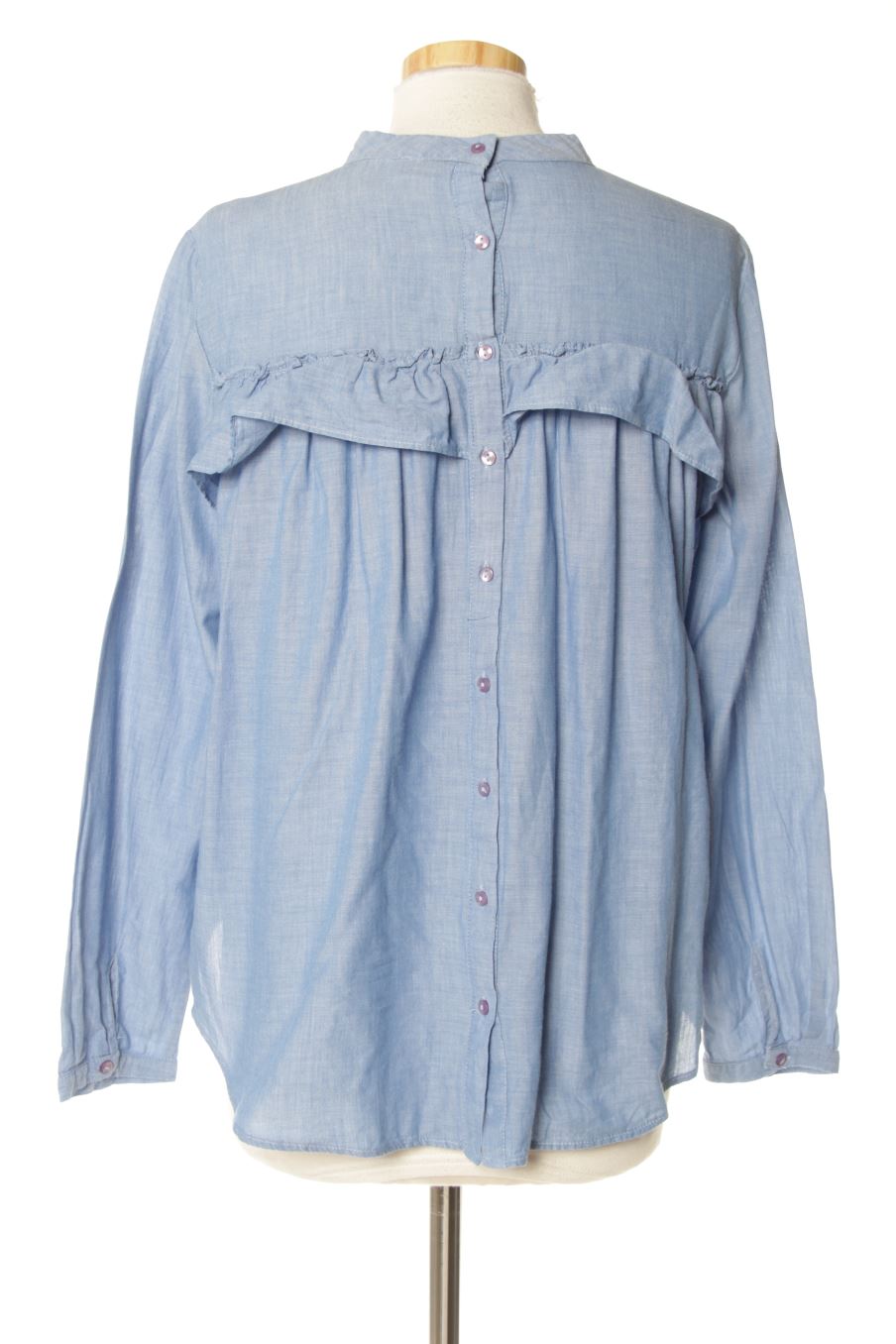 Blouse à manches longues Pimkie de la taille L, de couleur bleu