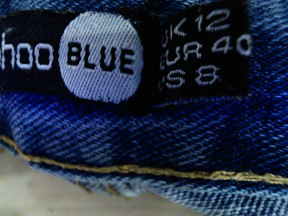 Jeans Boohoo de la taille 40, de couleur bleu de denim