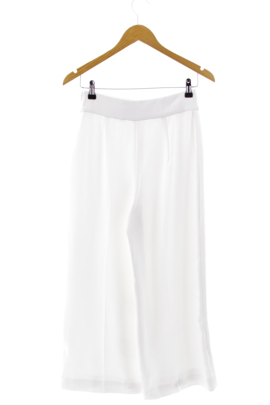 Pantalon Zara de la taille S, de couleur blanc
