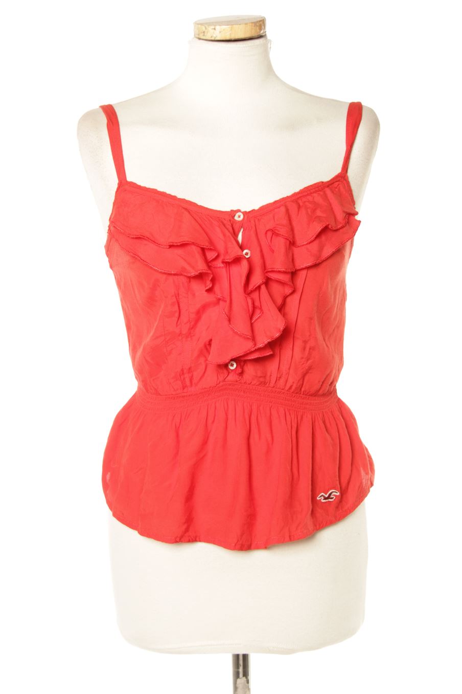 Top Hollister de la taille XS, de couleur rouge