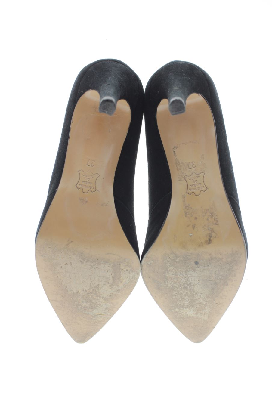 Zapatos de tacon de ESTILETTI de la talla 37, de color negro de