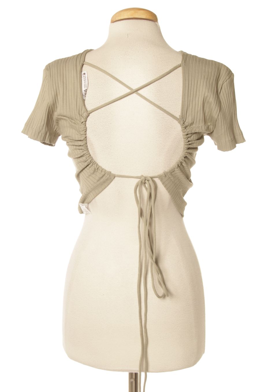 Top de Zara de la talla M, de color verde