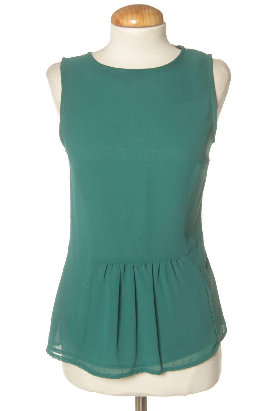 Top de Trafaluc de la talla XS, de color verde