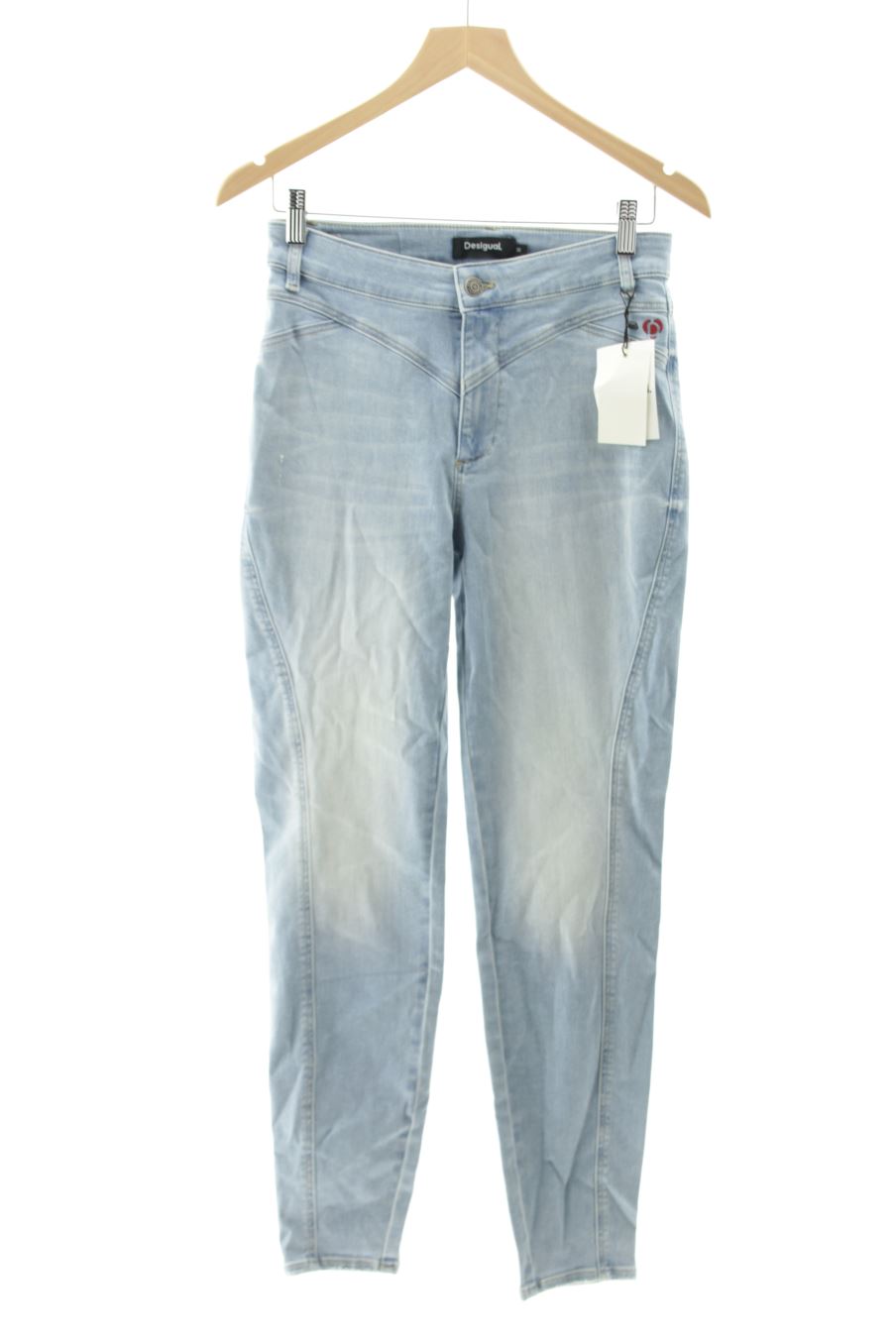 Jeans Desigual de la taille 38, de couleur bleu de denim