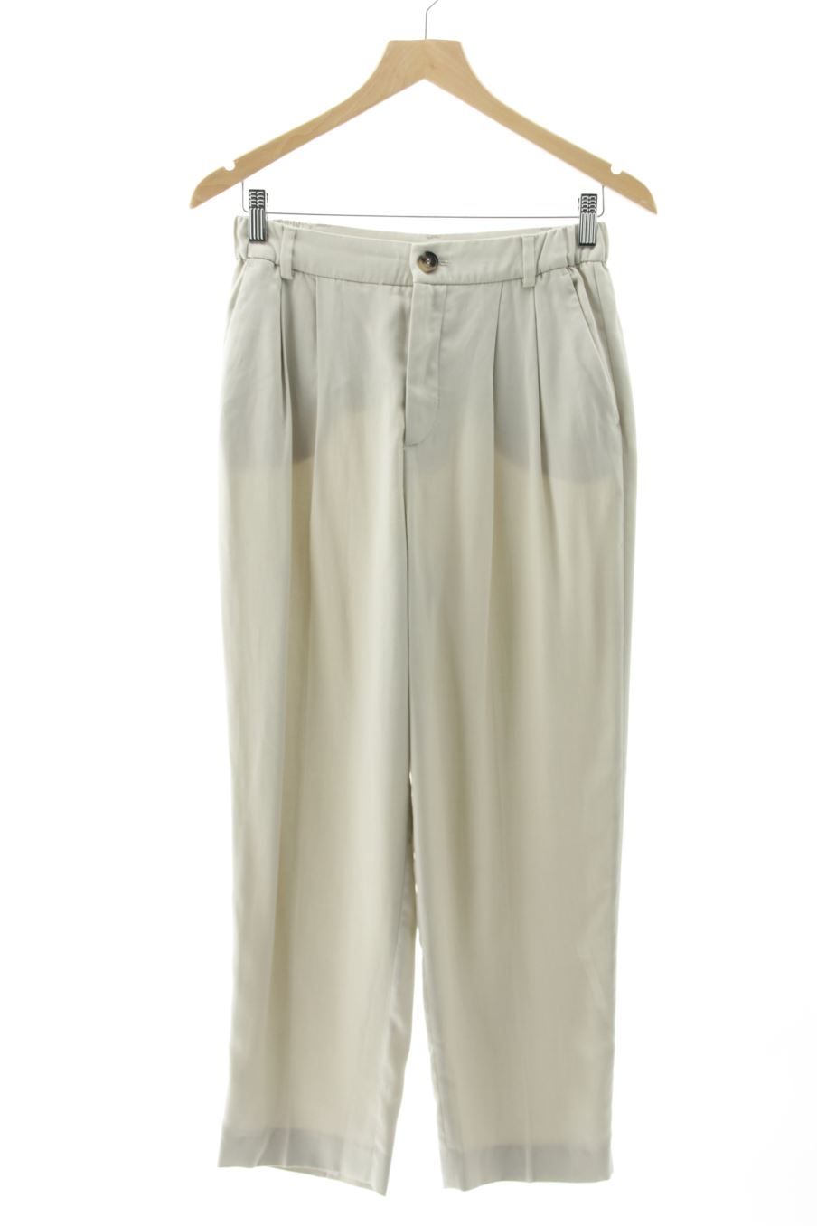 Pantalon Zara de la taille XS, de couleur beige