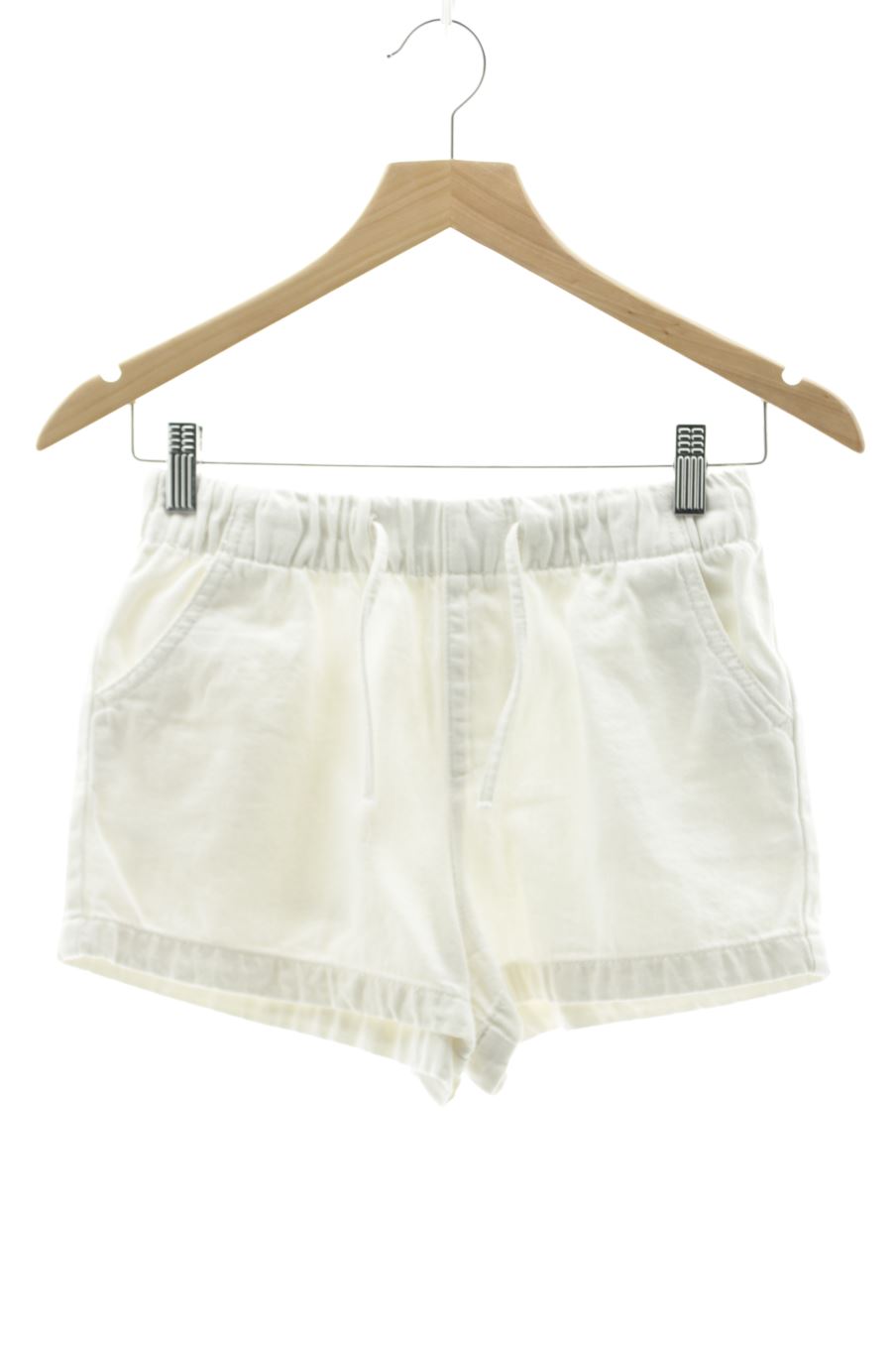 Pantalón corto de Zara de la talla 34, de color blanco de ropa vaquera