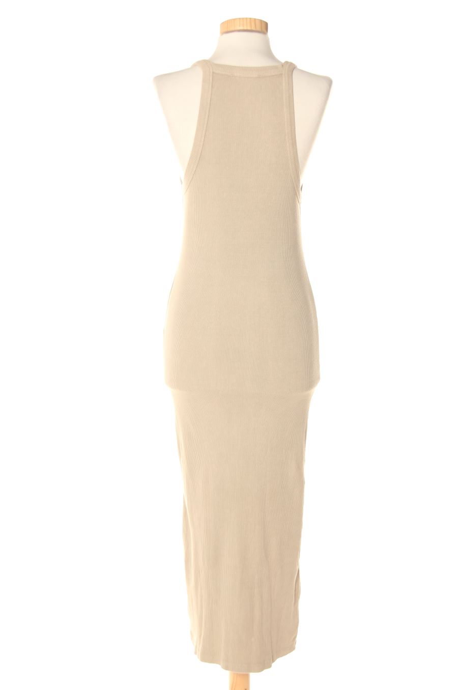 Robe casual Pull & Bear de la taille L, de couleur beige