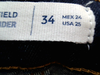 Jeans Springfield de la taille 34, de couleur bleu de denim