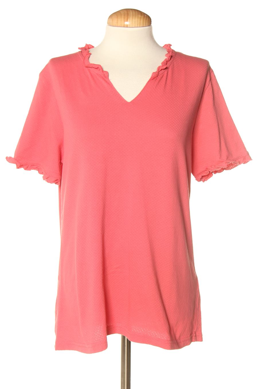 Blouse à manches courtes Damart de la taille M, de couleur rose