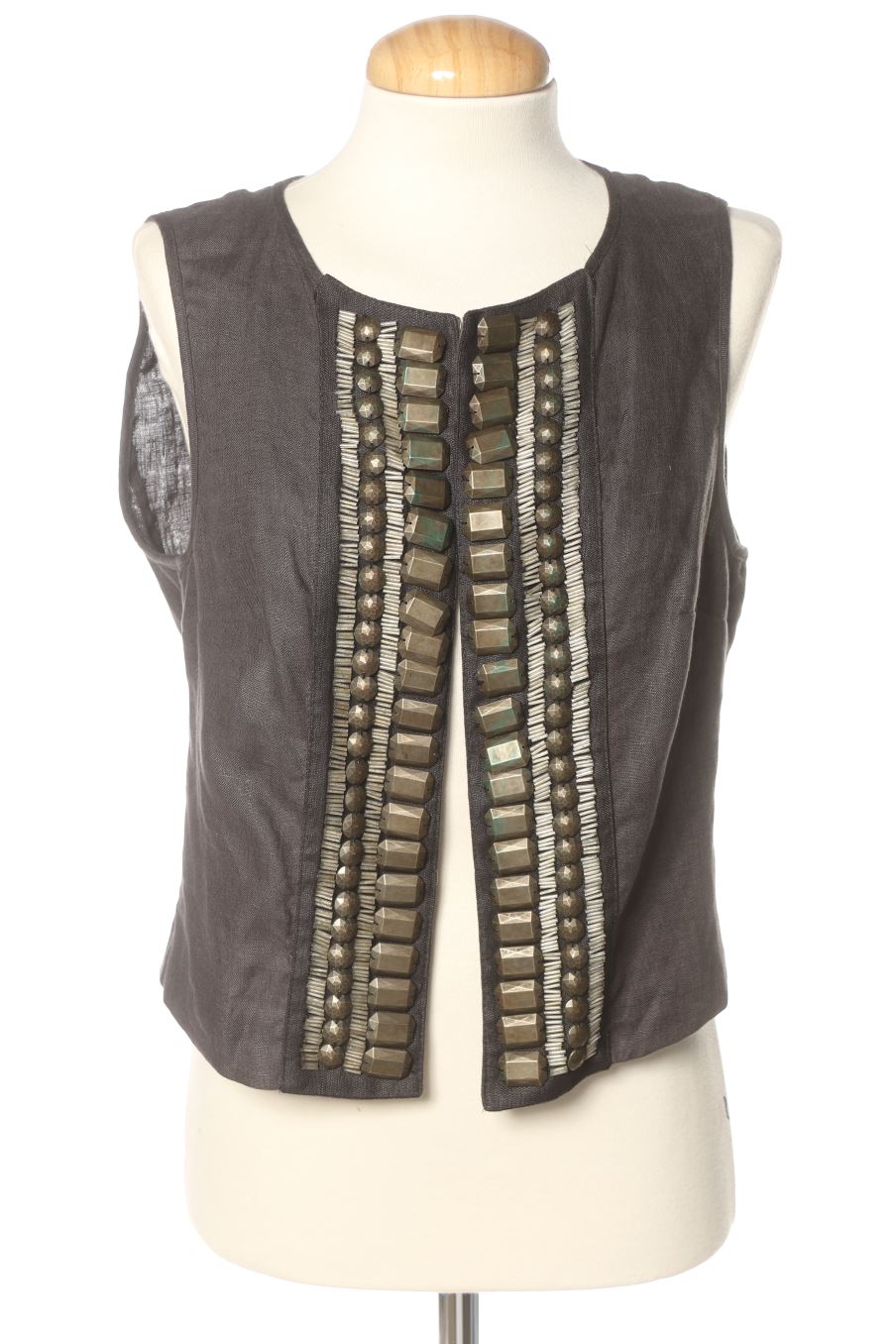 Chaleco de tela de Pennyblack de la talla 44, de color gris
