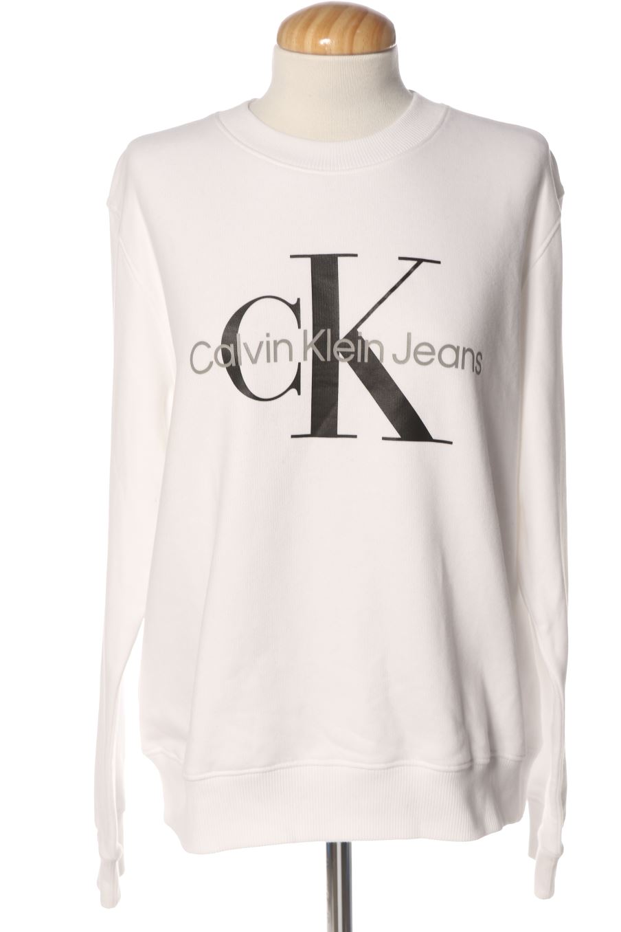 Sudadera de CALVIN KLEIN JEANS de la talla M, de color blanco