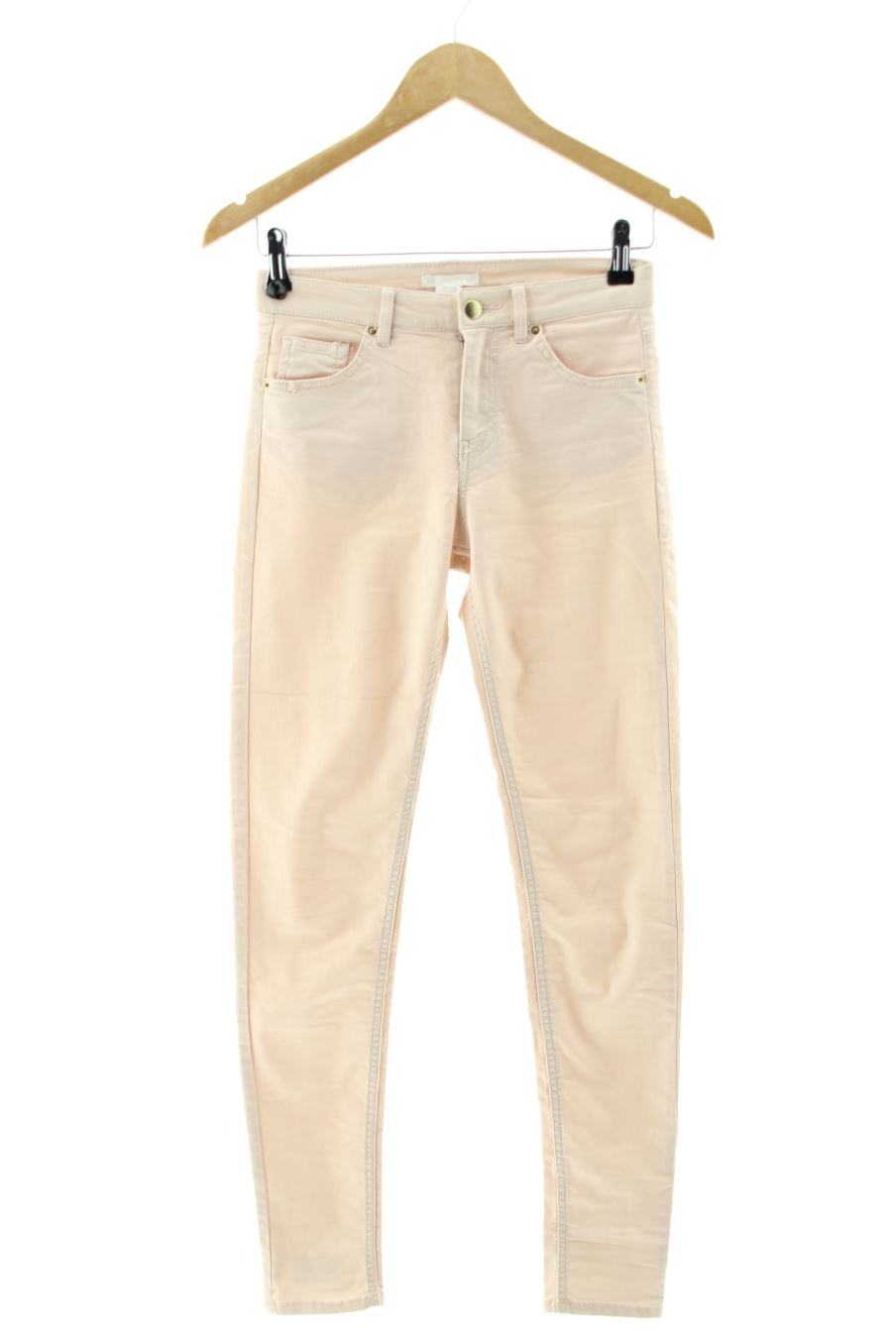 Vaqueros de H&M de la talla 34, de color rosa de ropa vaquera