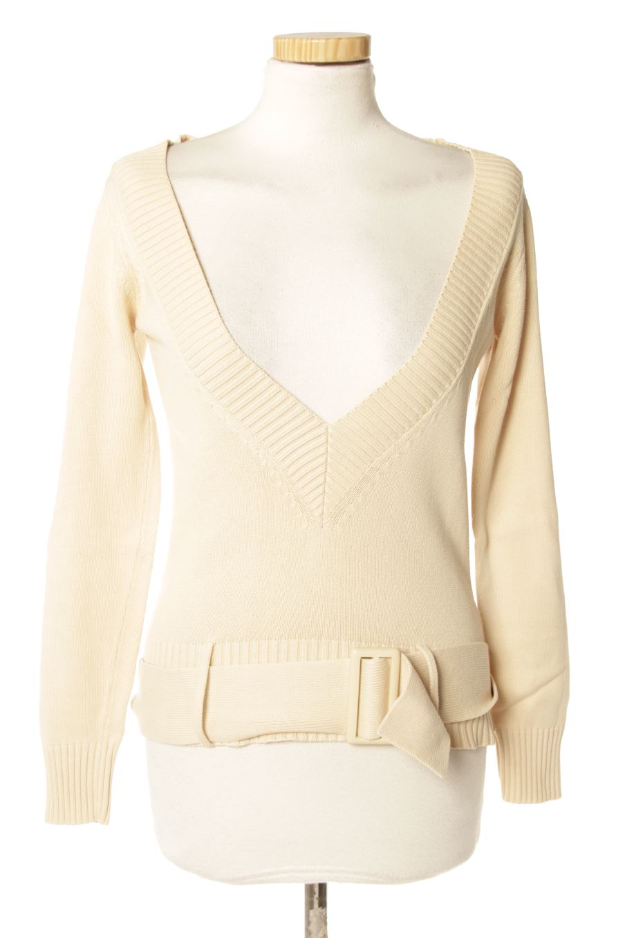 Pull Fórmula Joven de la taille 38, de couleur beige