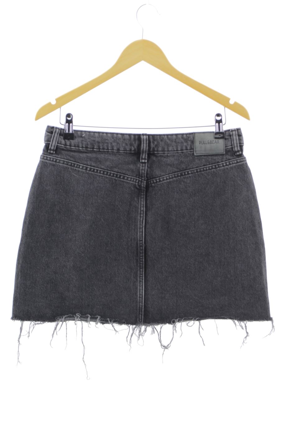 Jupe Pull & Bear de la taille L, de couleur noir de denim