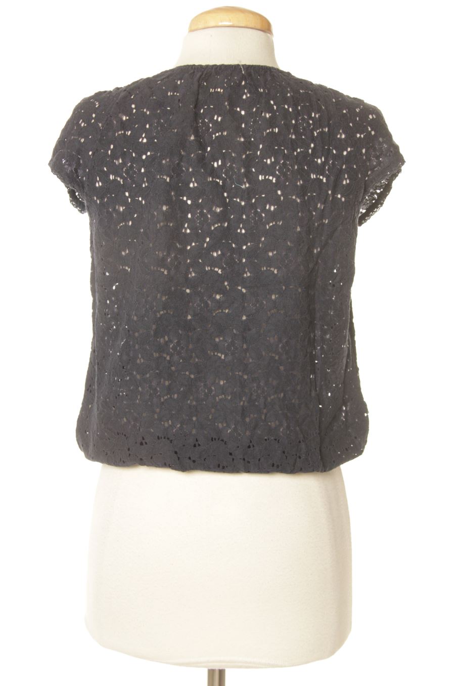 Kurzärmelige Bluse von Hollister Größe S, Farbe Marineblau, für