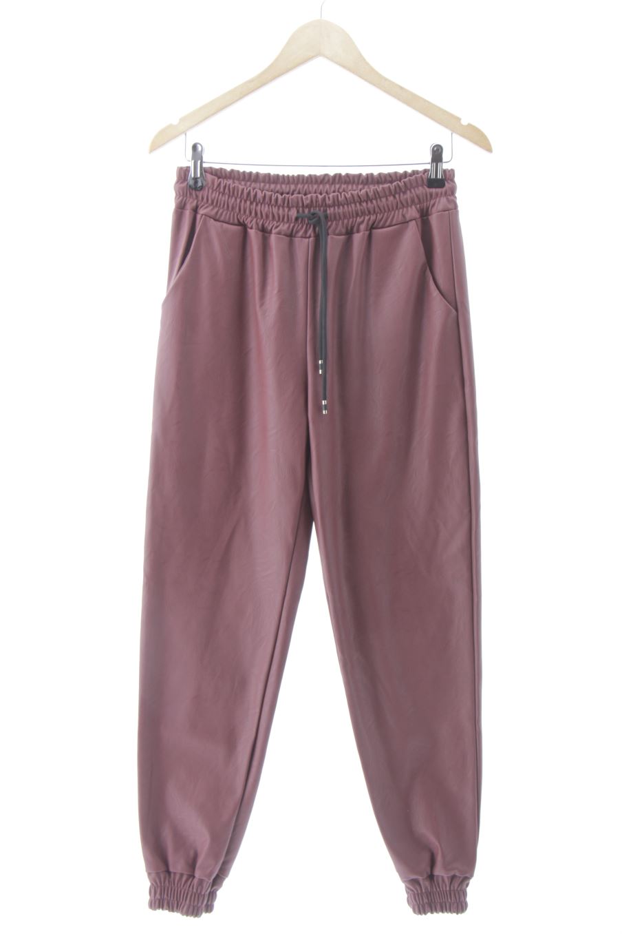 Pantalon Made in italy de la taille 36, de couleur bordeaux de synthétique