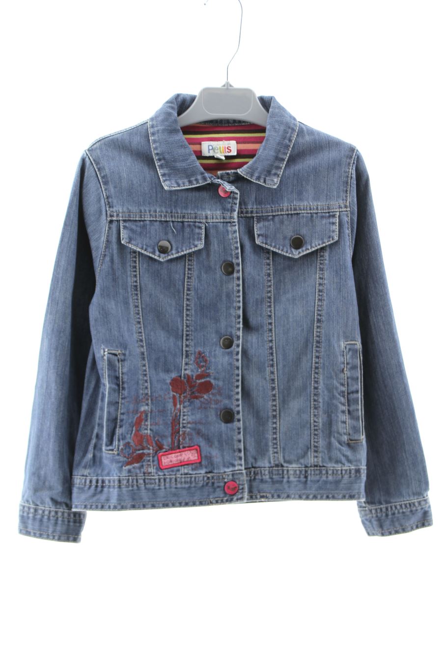 Cazadora de La Compagnie des Petits de la talla 8 años de denim de segunda mano