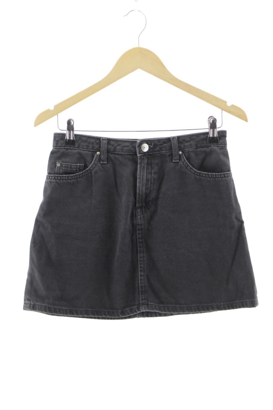Jupe H&M de la taille 36, de couleur noir de denim