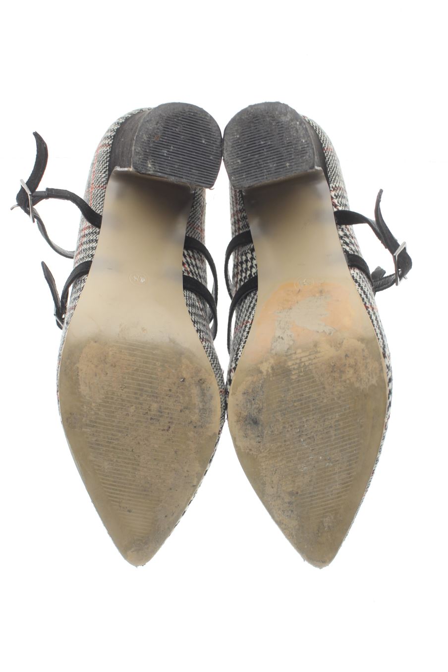 Zapatos de tacon de Mary Paz de la talla 38, de color cuadros de