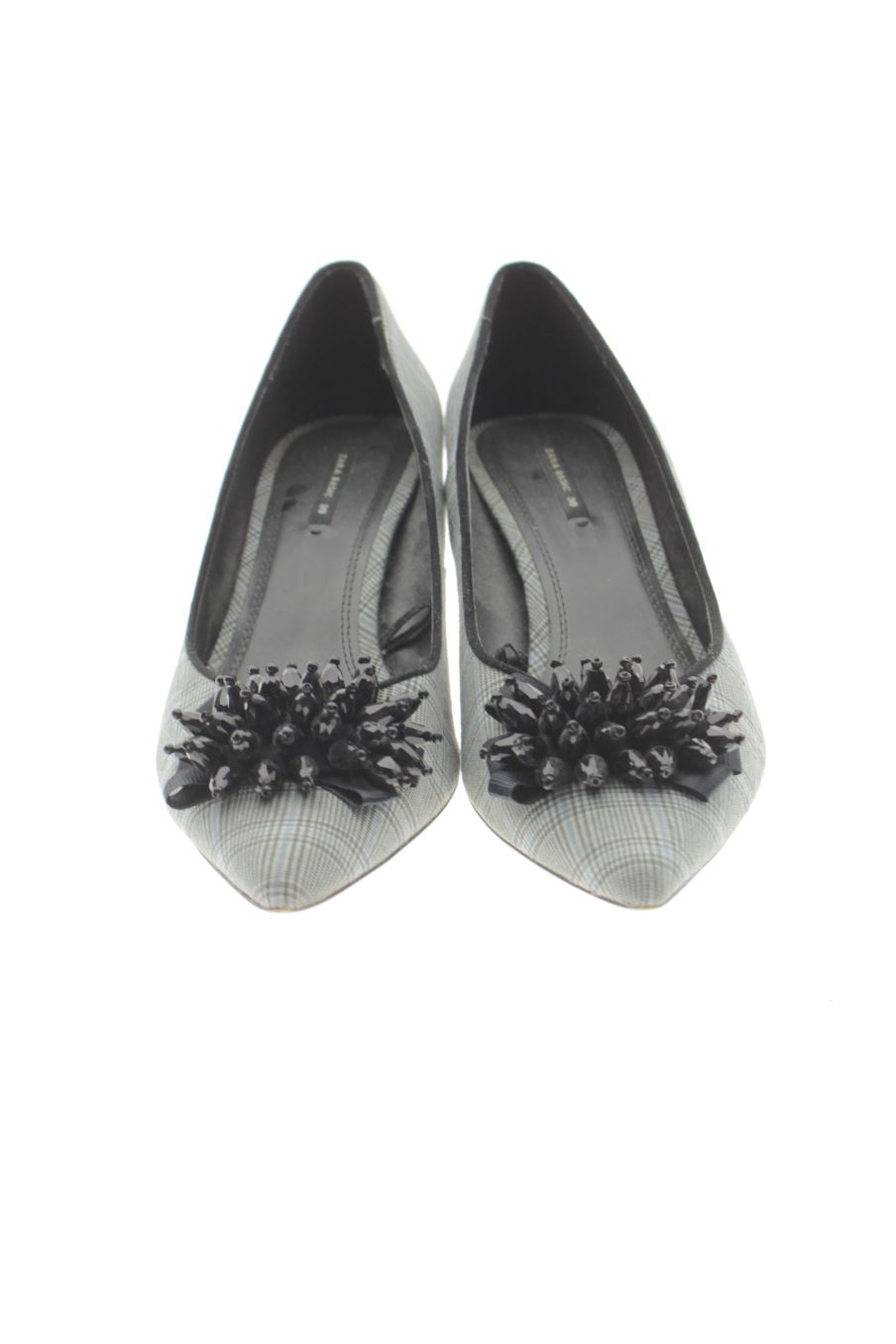 Zapatos de tacon de Zara de la talla 39, de color cuadros de