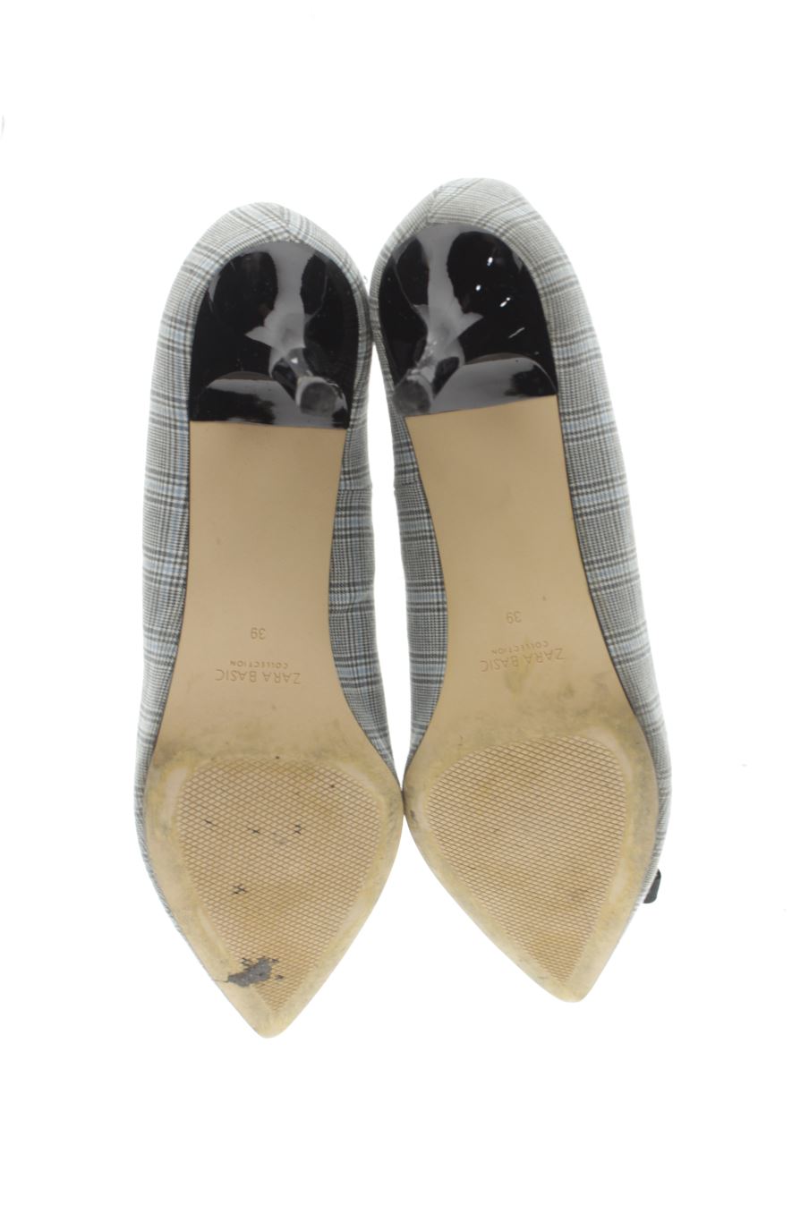 Zapatos de tacon de Zara de la talla 39, de color cuadros de