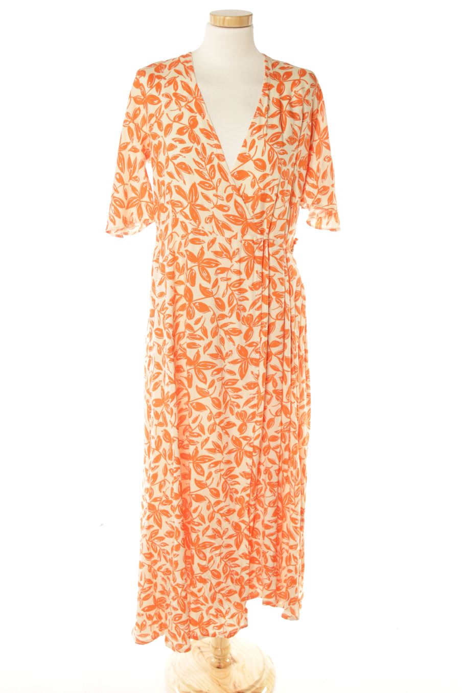 Robe casual Tiffosi de la taille M, de couleur orange