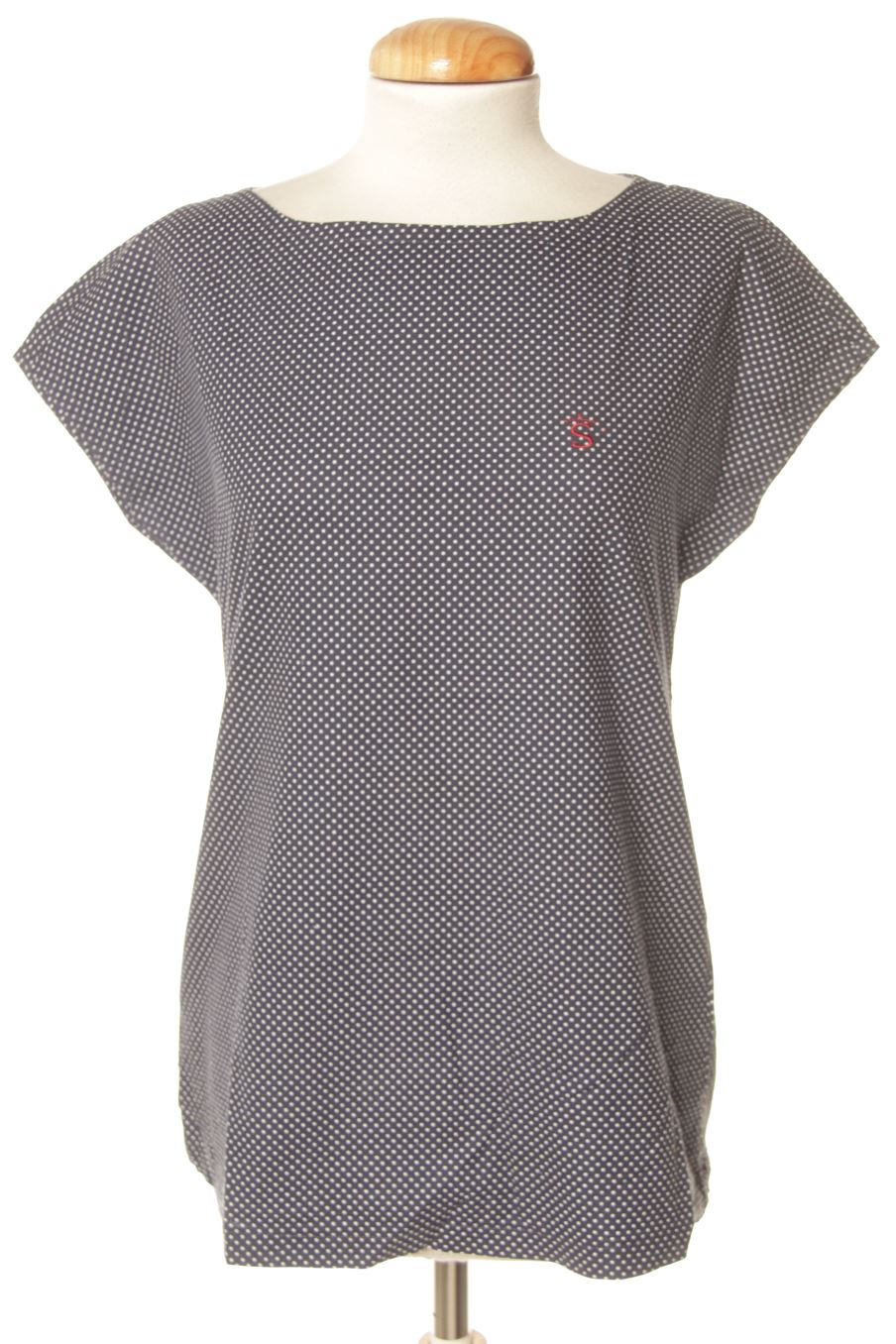 Blusa de manga corta de Solera de la talla S, de color azul marino