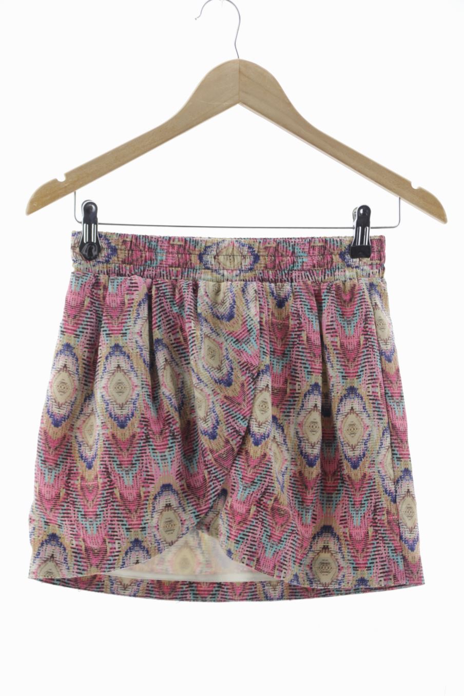 Falda de Pull & Bear de la talla S, de color estampado