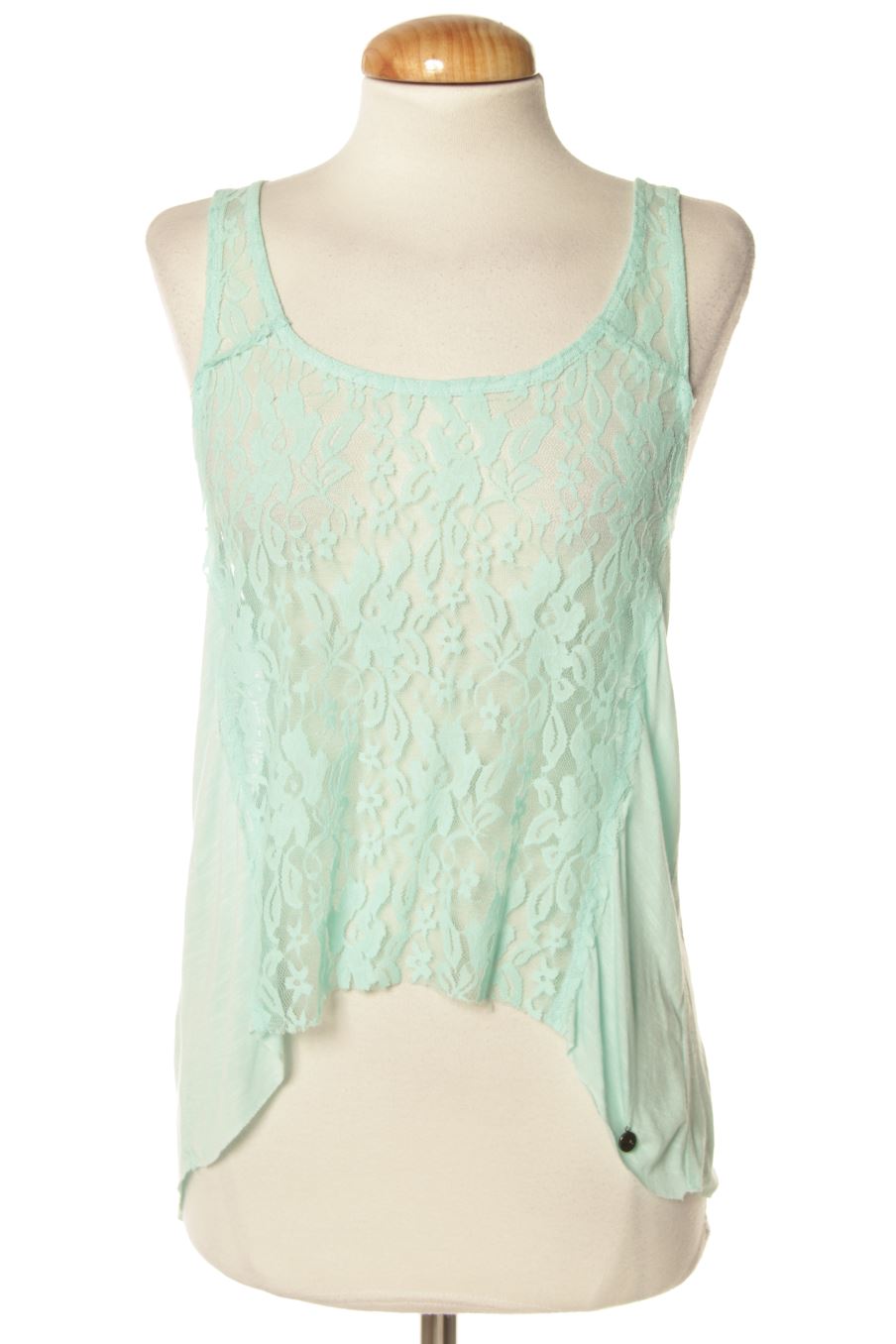 Aufwändiges Top von Hollister Größe XS, Farbe Türkis, für