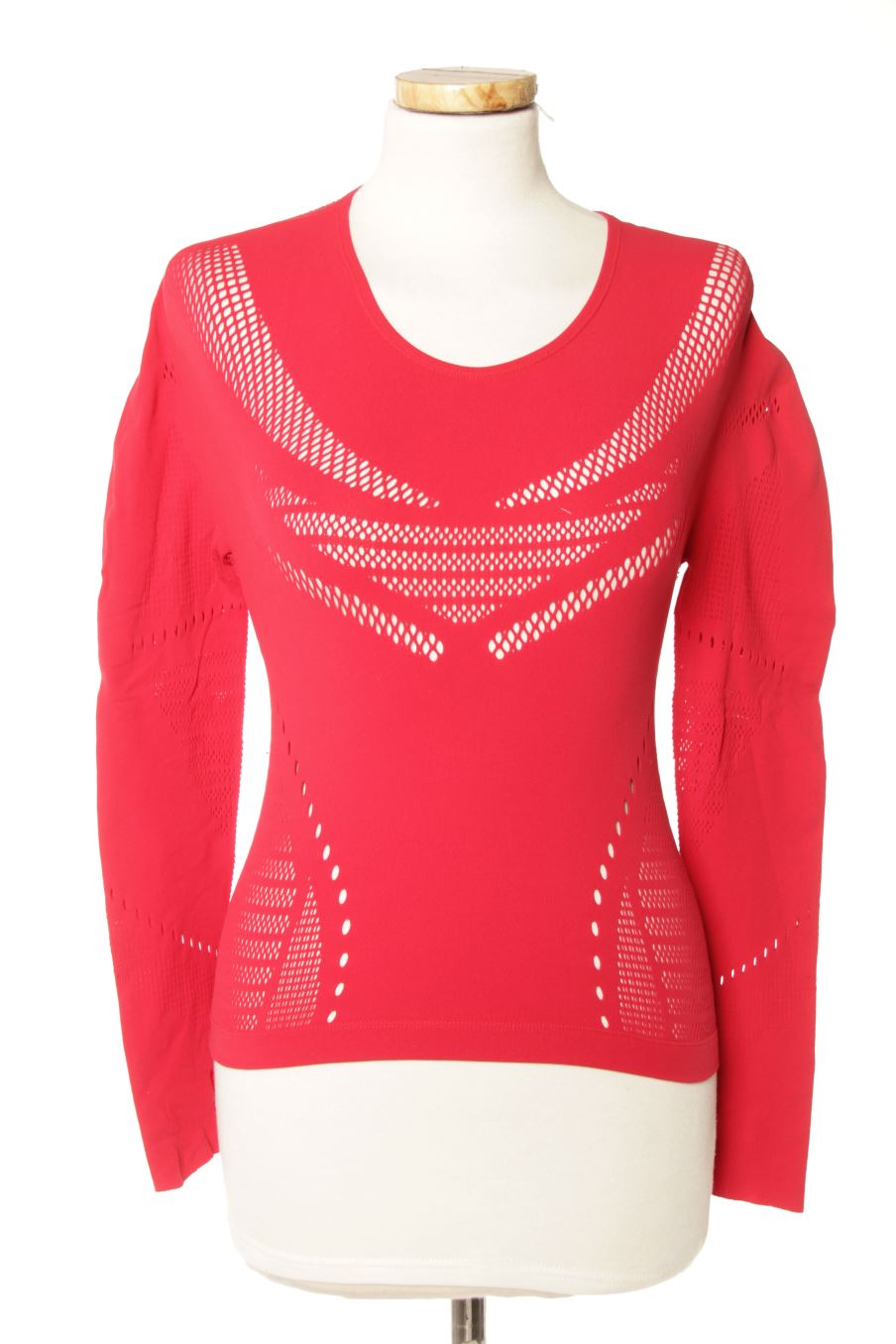 Langärmeliges T-Shirt von Fabletics Größe S, Farbe Rot, für