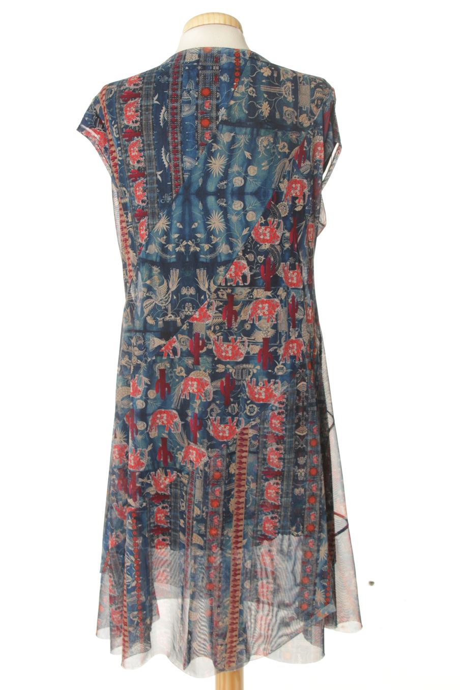 Robe casual Desigual de la taille XXL, de couleur imprimés