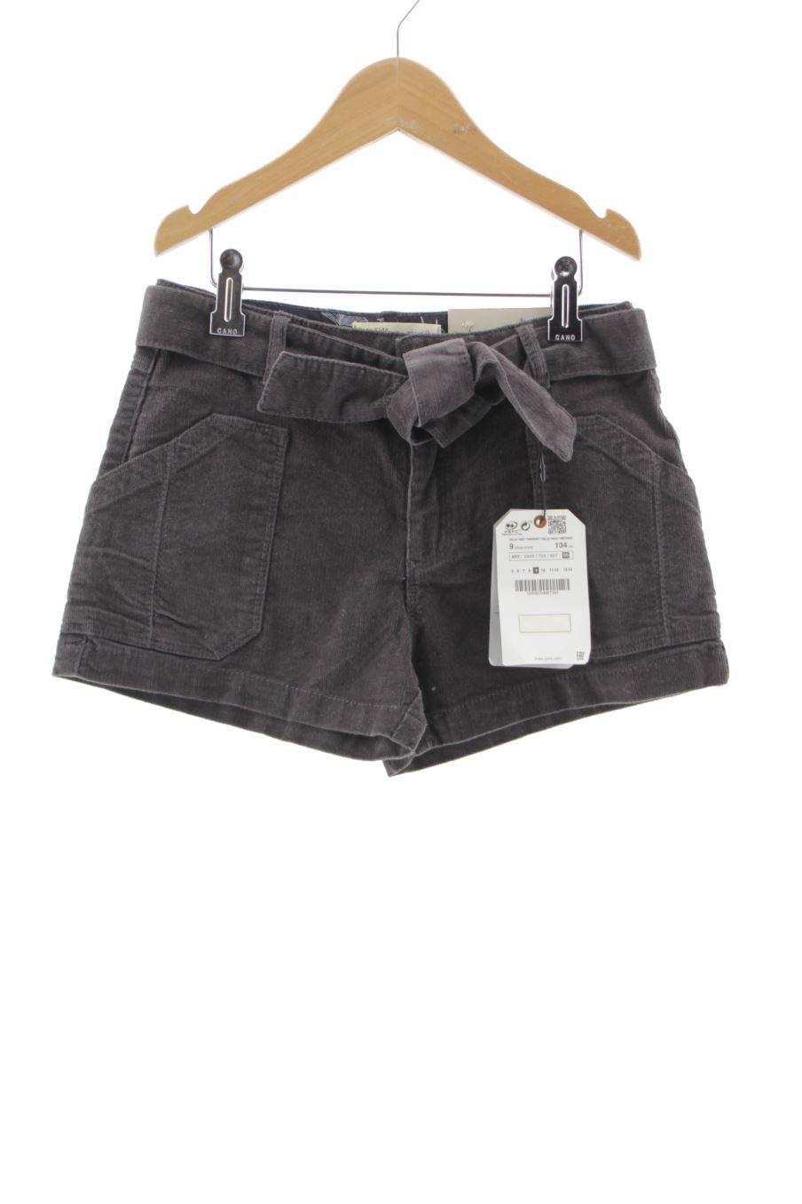 Pantalon corto de Zara de la talla 9 años de pana con etiqueta